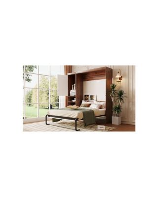 Full Size Murphy Bed Wall Bed with Cabinet