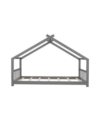 Twin Size House Bed Wood Bed