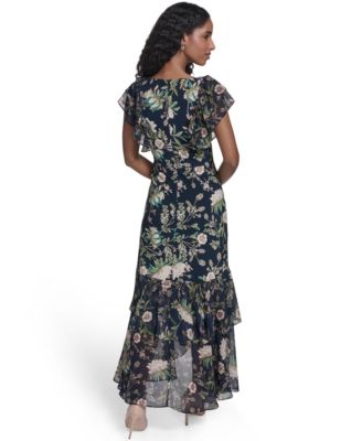 Petite V-Neck Midi Dress