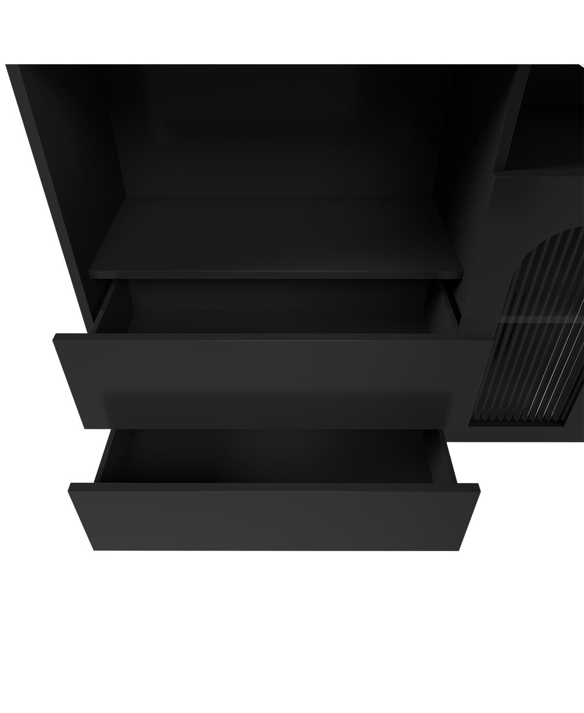 Streamdale Furniture Kitchen Island Set with 2 Chairs, Extendable & Rotating Table, Marble Veneer, 4 Drawers & Cabinets