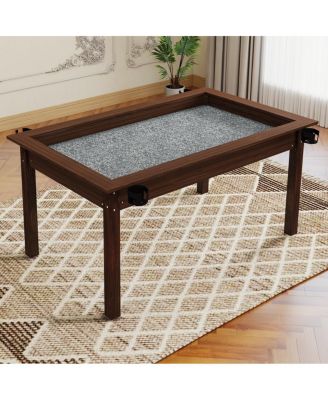 63"x40" Board Game Table w/Removable Top for 4-6 Players, Dining/Gaming Table