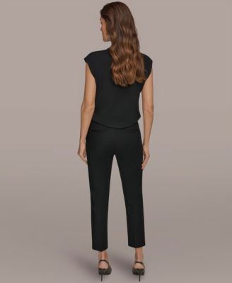 Women's Flat-Front Stretch Double-Layer Pants