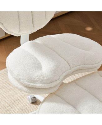   Meditation Chair Plus, Teddy Fleece Double-Layer Padding Rolling Chair