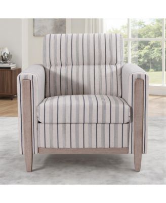 1-Seater Sofa with Solid Wood Legs, High-Resilience Foam & PP Cotton Backrest, Quick 20-Min Assembly, 220lb Capacity Living Room Accent Chair