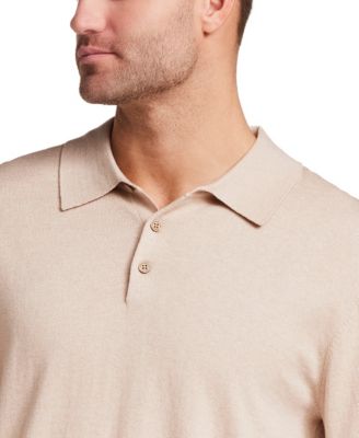Men's Long-Sleeve Polo Sweater