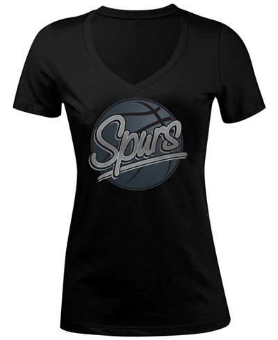 5th & Ocean Women's San Antonio Spurs Glitter Basketball T-Shirt