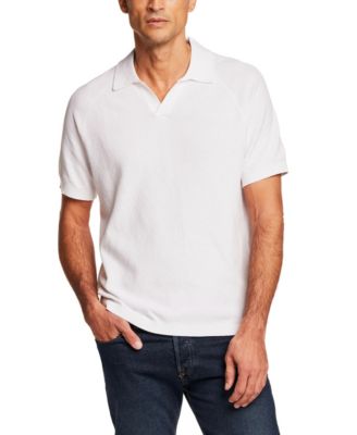 Men's Regular-Fit Textured Sweater-Knit Polo Shirt