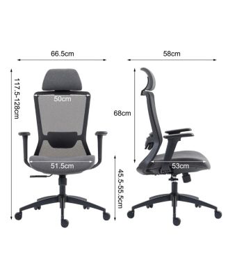 High Back Mesh Office Chair:8322H-BK