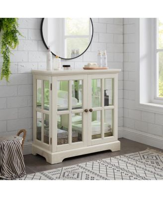 Streamdale LED Curio Display Cabinet with Adjustable Shelves and Lattice Doors