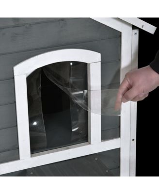 2-Story Outdoor Weatherproof Cat Enclosure