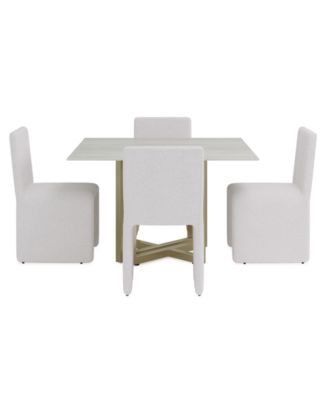 5-Pc. Dining Set (Emila Square Table & 4 Chairs)