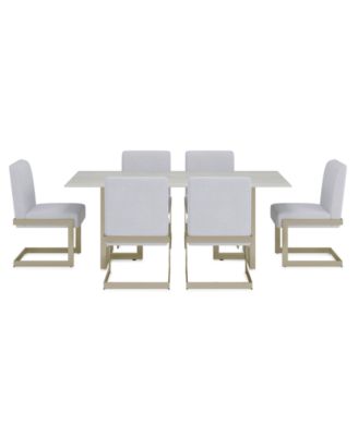 Emila 7 Pc. Dining Set (Rectangular Table & 6 Chairs), Created for Macy's