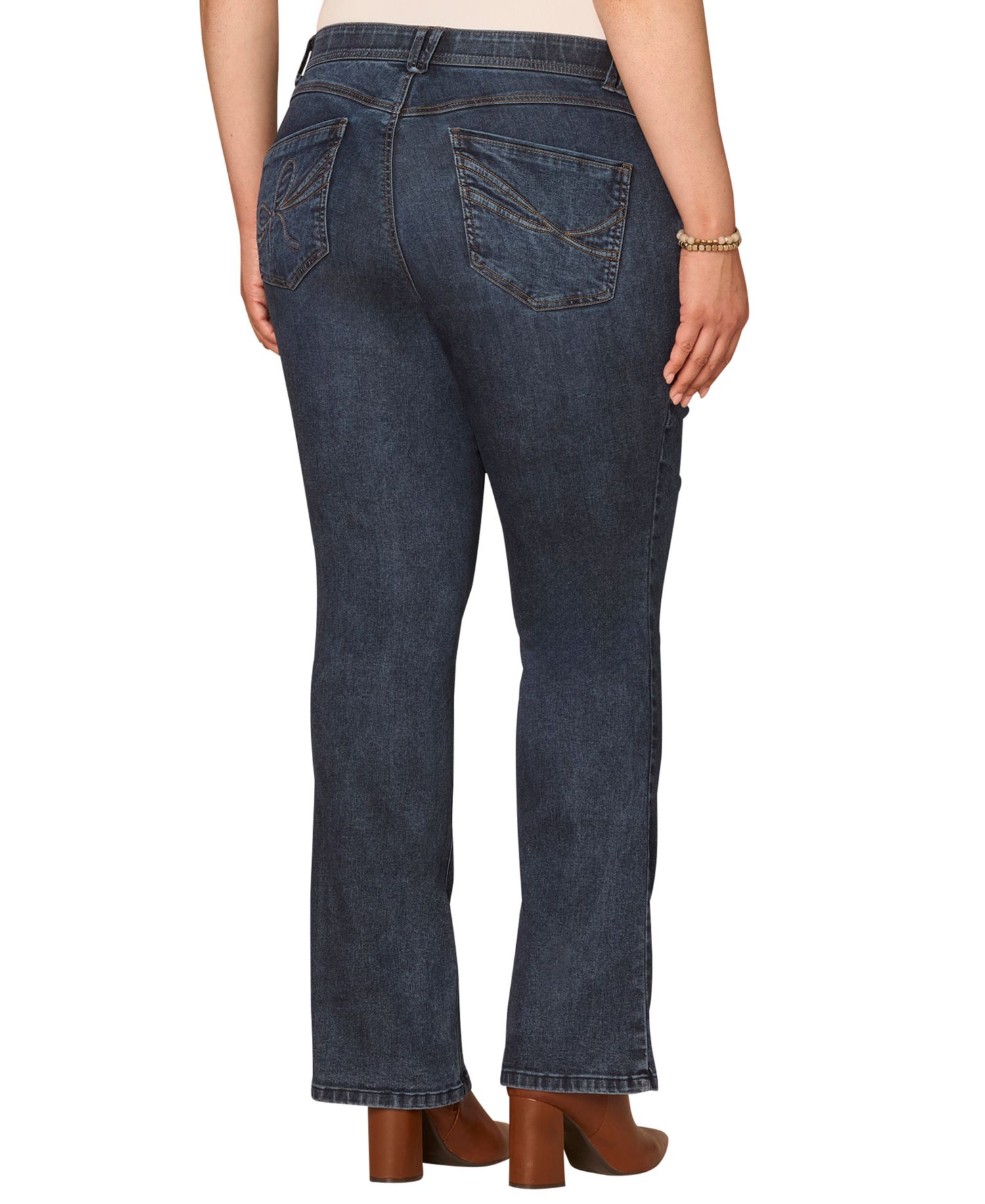 Plus Size Itty Bitty Boot Cut Jeans