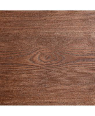 Modern Irregular Shape 2-Piece Coffee Table Set, Walnut Color