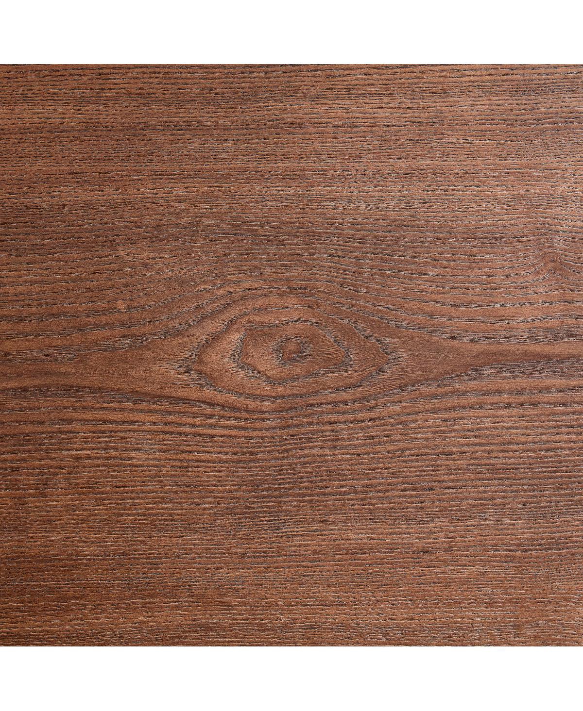 Streamdale Furniture Modern Irregular Shape 2-Piece Coffee Table Set, Walnut Color