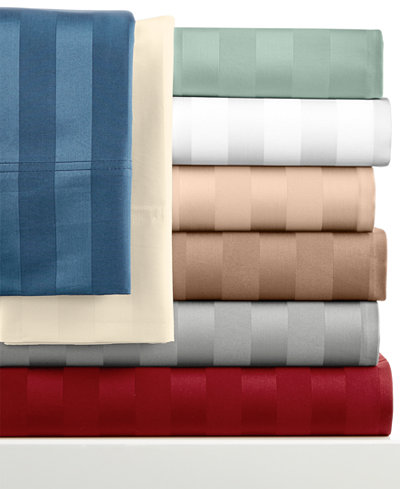 CLOSEOUT! Westport 4-pc Sheet Sets, 1000 Thread Count Egyptian Cotton Stripe, Only at Macy's