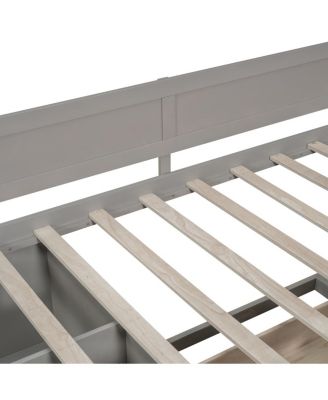 Twin Size Daybed with Drawers and Shelves
