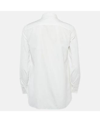 Women's White Cotton Buttoned Shirt