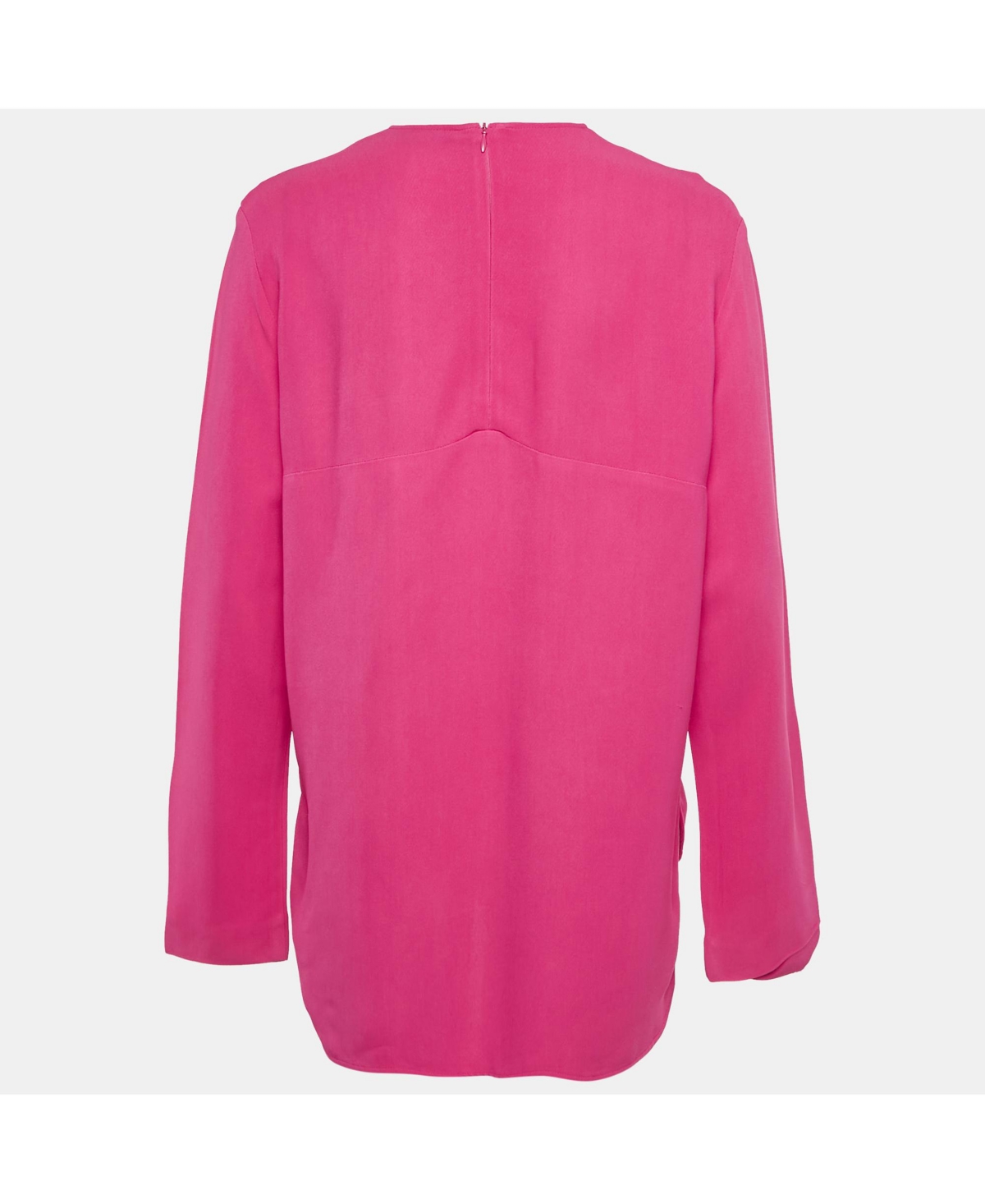 Pre-Owned Stella Mccartney Women's Pink Crepe Long Sleeve Blouse