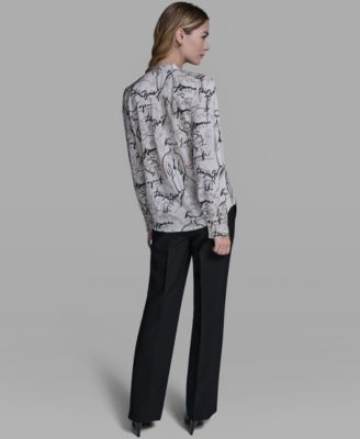 Women's V-Neck Long-Sleeve Top