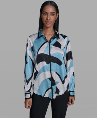Women's Collared Button-Down Top