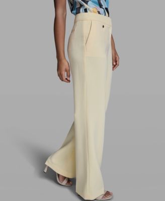 Women's Wide Leg Mid-Rise Pants