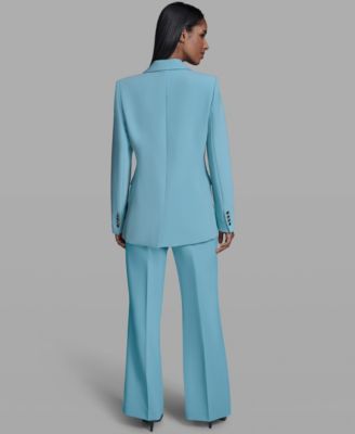 Women's Notch Lapel Collar One-Button Jacket