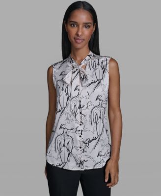 Women's Woven V-Neck Top
