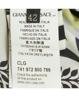 Women's Multicolor Printed Silk Shirt Dress