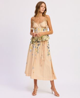 Women's Carrera A-Line Midi Skirt