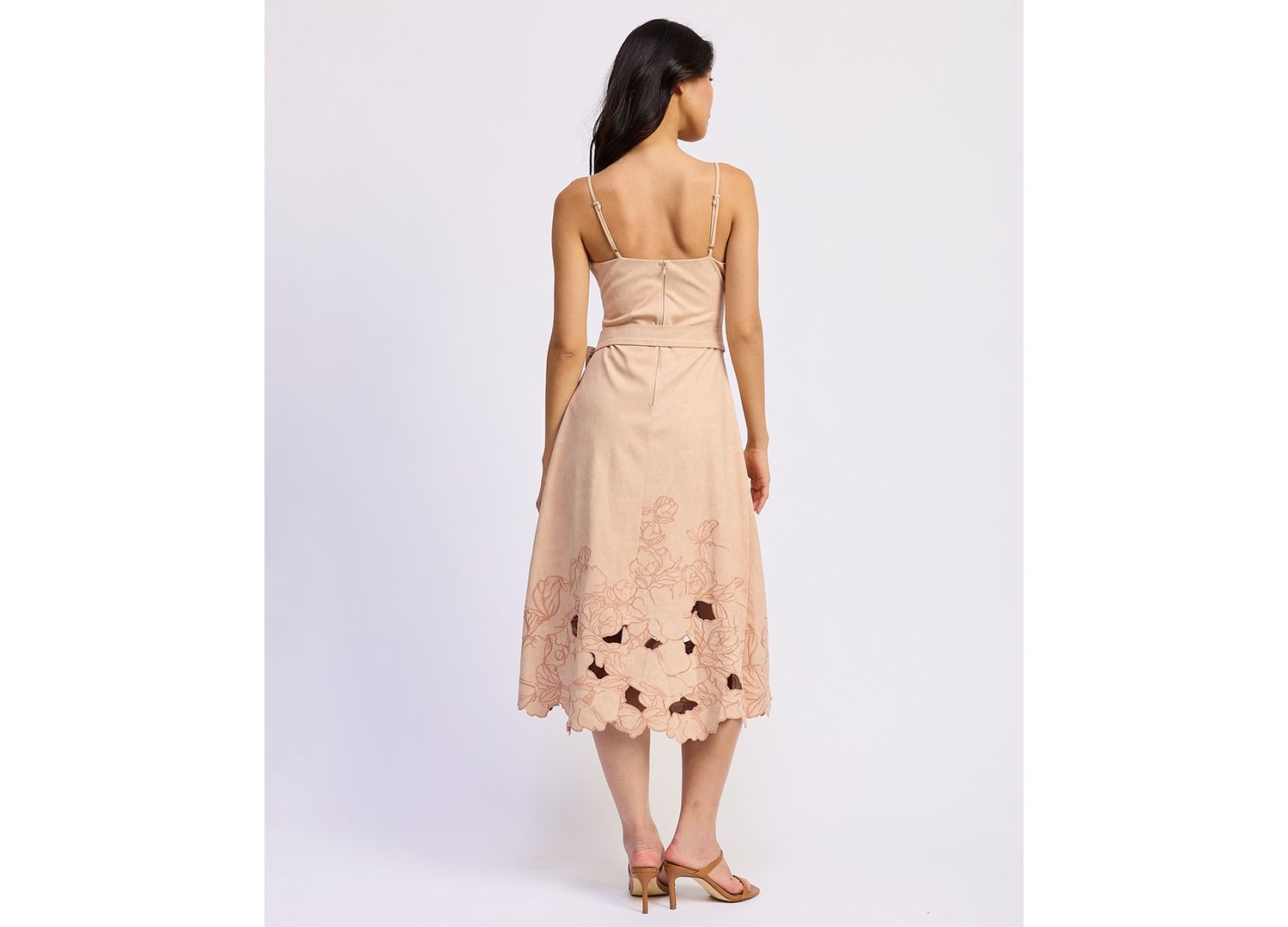 Women's Donna V-Neck Midi Dress