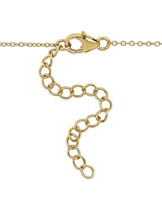 Multi-Gemstone (7/8 ct. t.w.) Heart Necklace in 18k Gold Flash Plated Sterling Silver