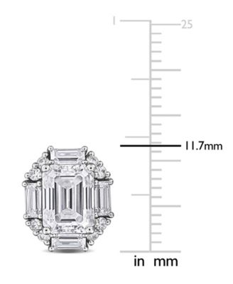 Moissanite (5 ct. t.w.) Stud Earrings in Sterling Silver