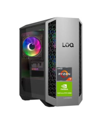 LOQ Tower Desktop AMD Ryzen 7 32GB RAM NVIDIA GeForce RTX 5060 Ti 1TB SSD Storage Windows 11 Home - Silver