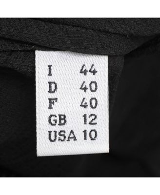 Women's Cheap And Chic Black Silk Bow Top