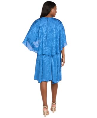 Petite Jacquard Overlay Dress