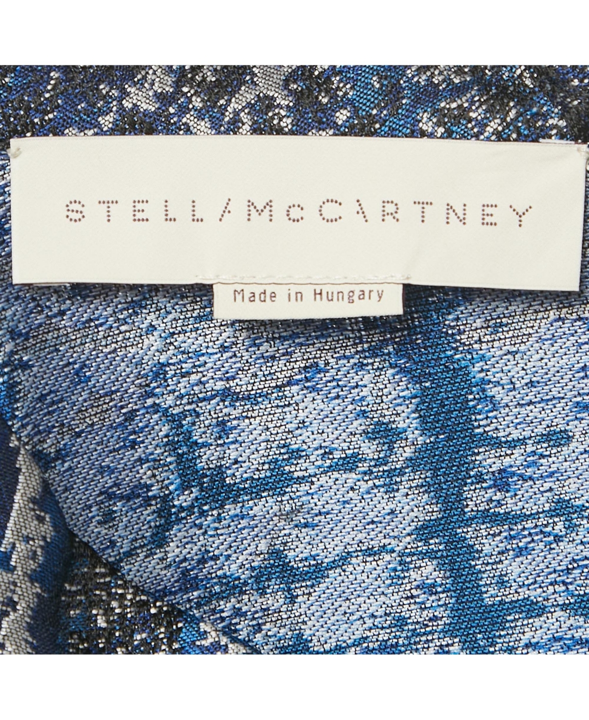 Pre-Owned Stella Mccartney Women's Blue Jacquard Blouse