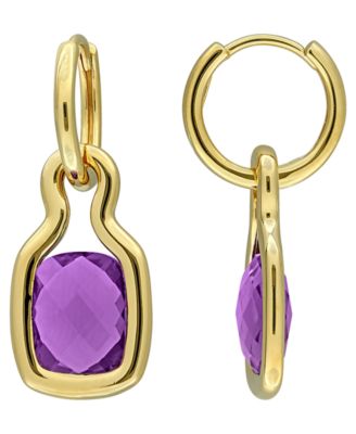 Amethyst (5-1/5 ct. t.w.) Drop Earrings in 18k Gold Flash Plated Sterling Silver
