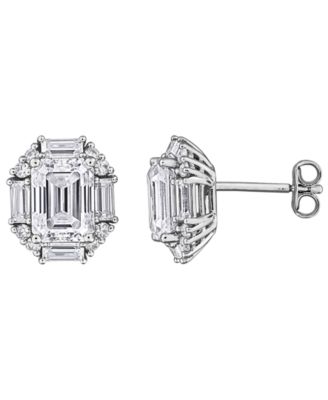 Moissanite (5 ct. t.w.) Stud Earrings in Sterling Silver