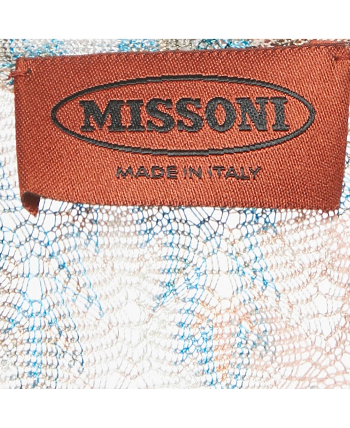 Pre-Owned Missoni Women's Multicolor Patterned Knit Ruched Midi Dress