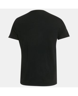 Men's Black Graffiti Logo Printed Cotton T-Shirt