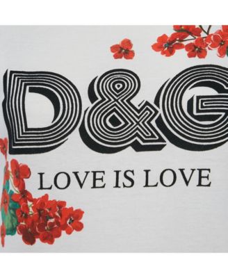 Women's White Floral Print Jersey T-Shirt