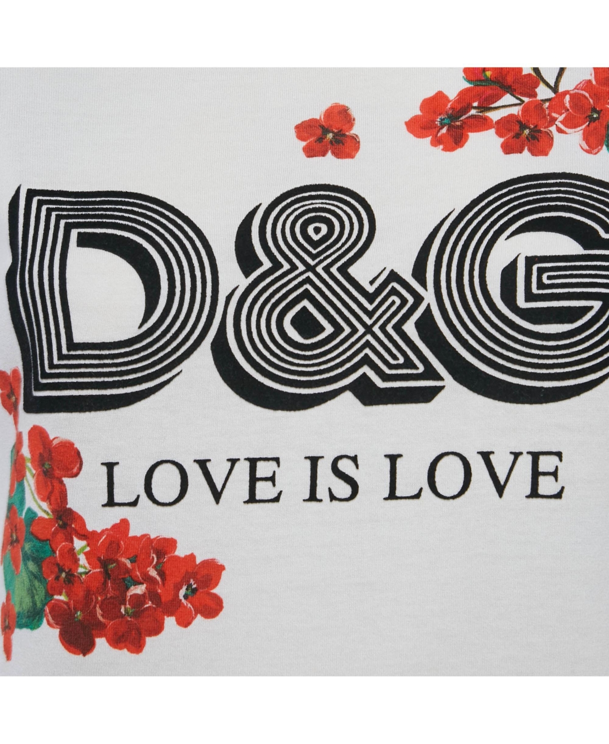 Pre-Owned Dolce & Gabbana Women's White Floral Print Jersey T-Shirt