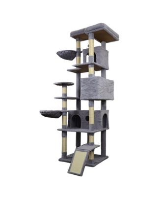84.6" Dark Gray Cat Tree Tower