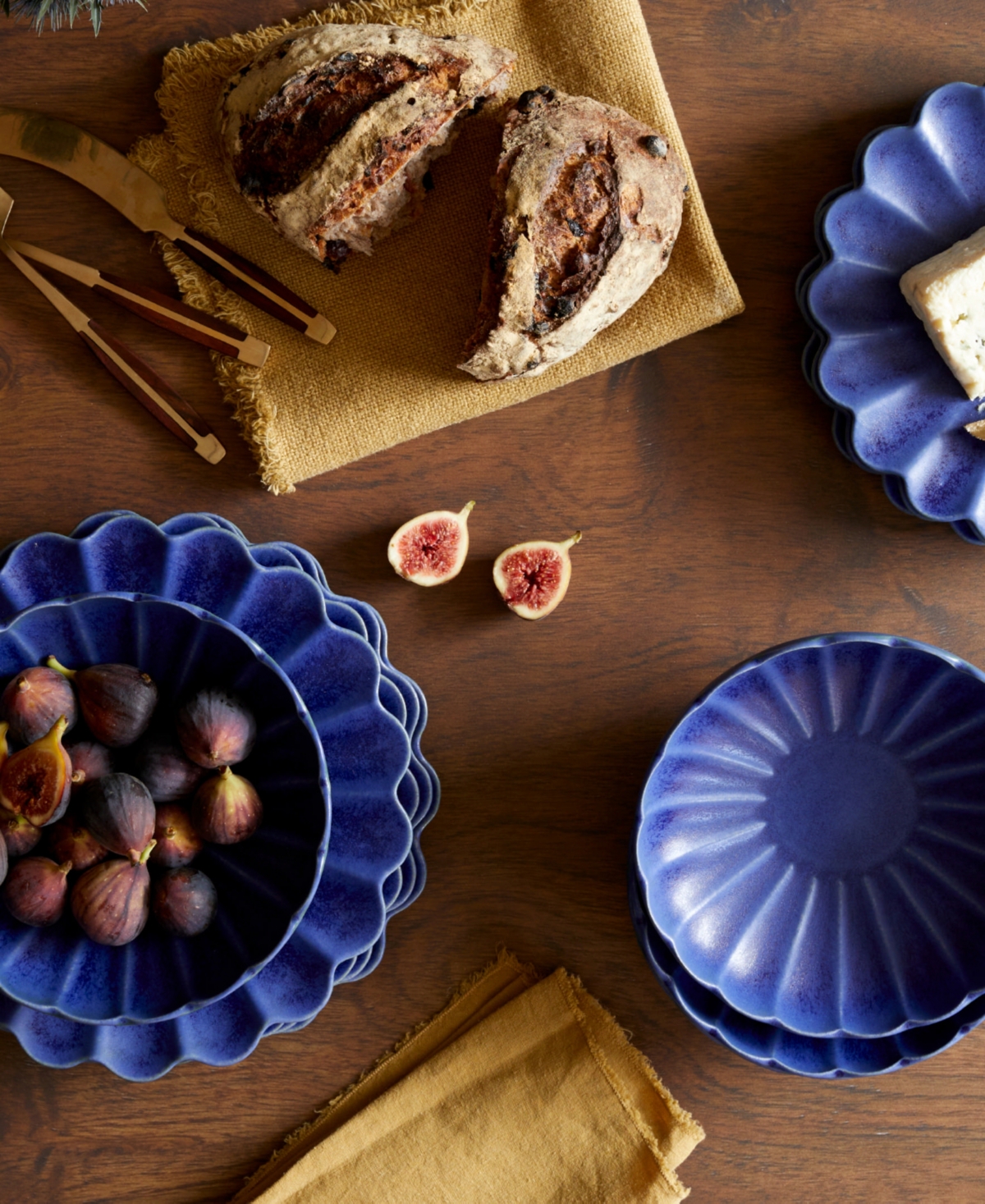 Lemieux Et Cie Dhalia 4-Pc. Dinner Plates, Service for 4