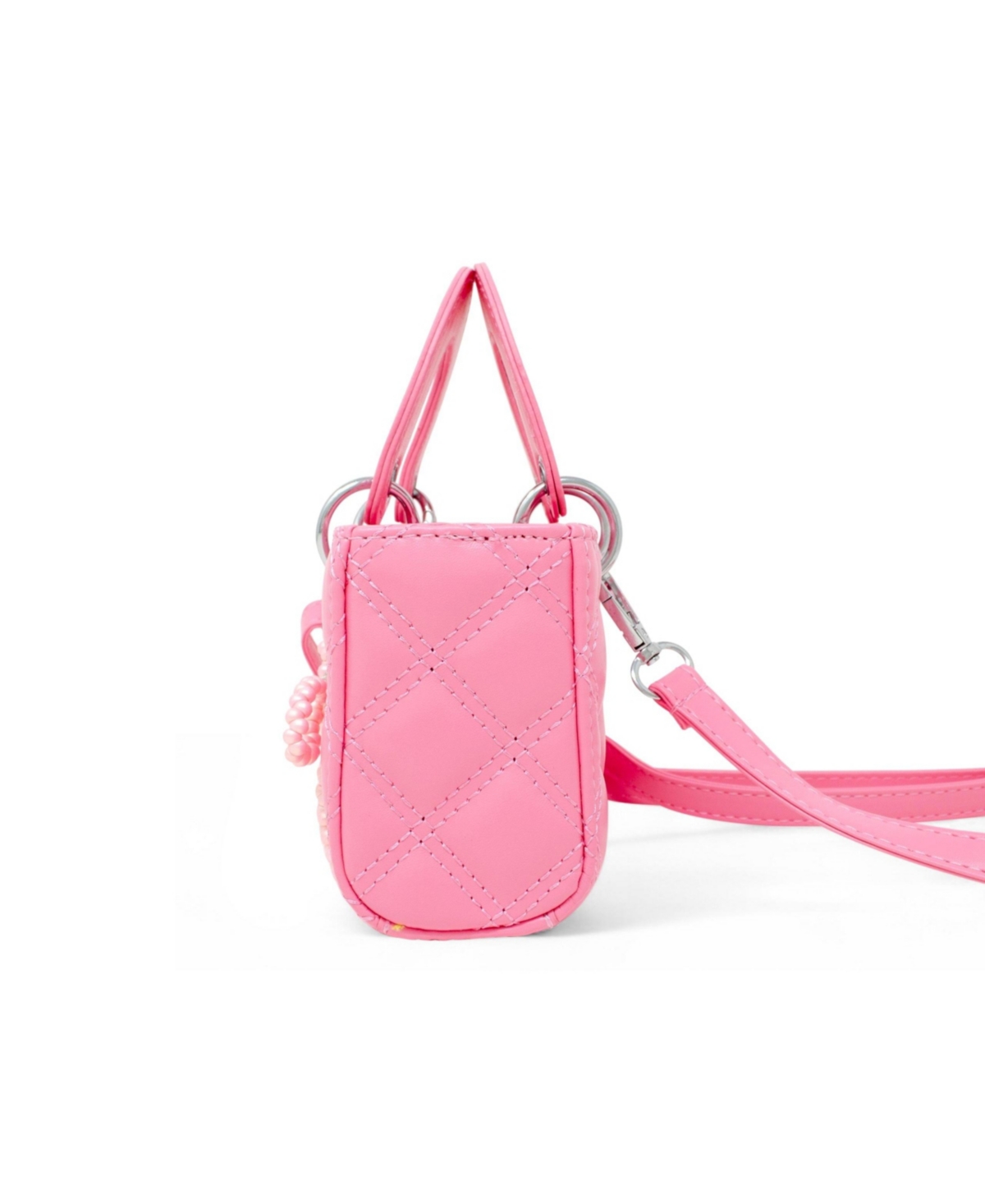 Zomi Gems Girls Quilted Rectangle Bow Charm Handbag