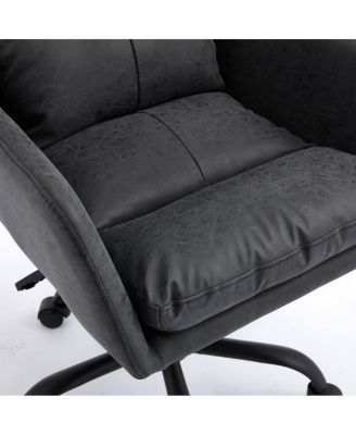 Streamdale Office chair, PU leather, adjustable height, Black