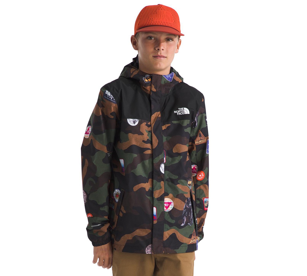 Детская дождевая куртка The North Face Antora с принтом — фото 1