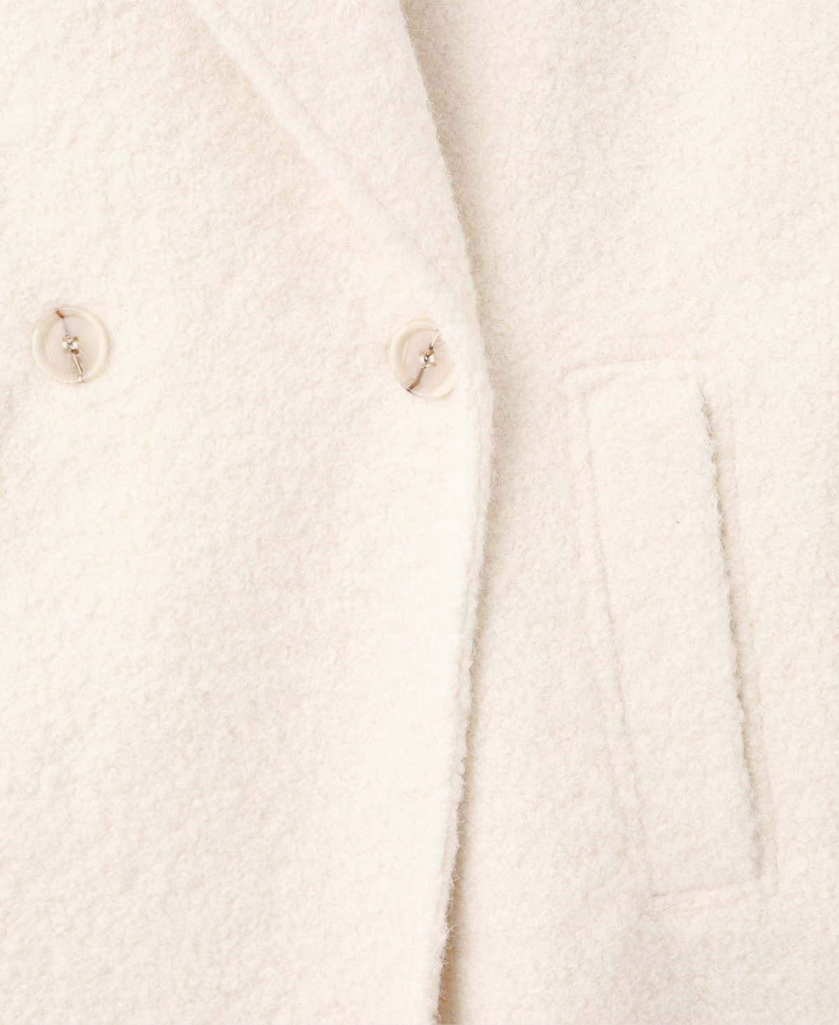 Mango Women's Lapels Boucle Coat
