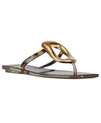 Womens Linques-J Embellished Jelly Flat Sandals